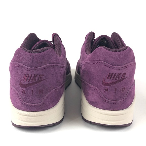 Nike Air Max 1 Premium Bordeaux Shoes 875844-602 - Picture 6 of 8